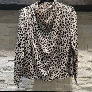 ZARA Leopard print top S
